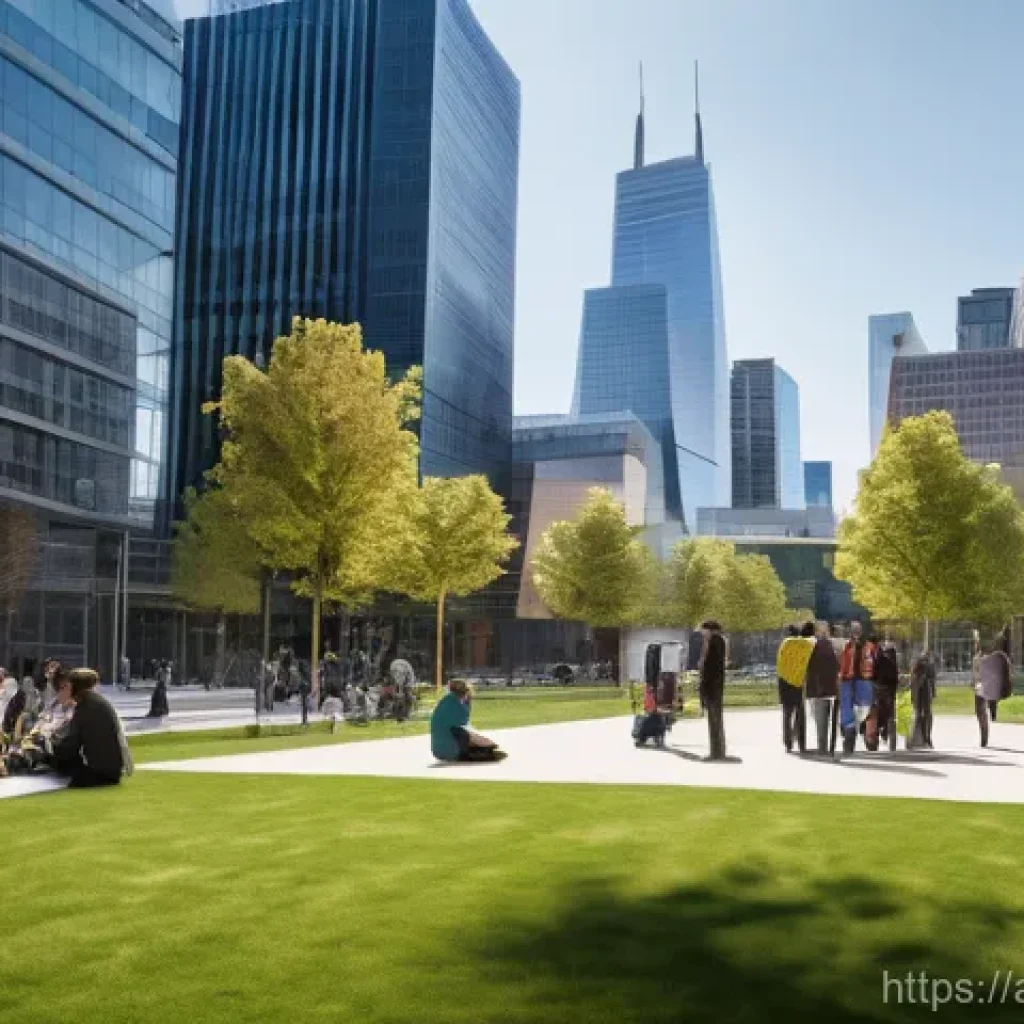 공공정책 기획서 작성법 - Policy as a Guiding Light for Community Future**
A vibrant, diverse community gathering in a modern,...