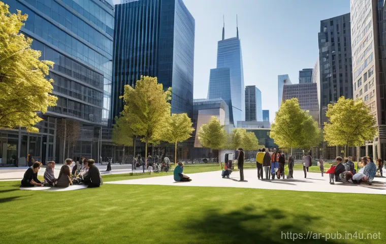 공공정책 기획서 작성법 - Policy as a Guiding Light for Community Future**
A vibrant, diverse community gathering in a modern,...