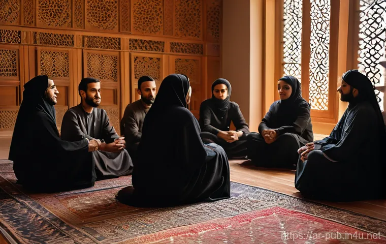 공공정책과 갈등 해결 사례 - **Prompt:** A vibrant and bustling scene in a contemporary Arab city, showcasing the positive impact...