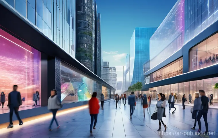 공공정책 전문가의 도전 과제 - **Prompt:** A bustling, futuristic city square with diverse individuals of various ages, dressed in ...