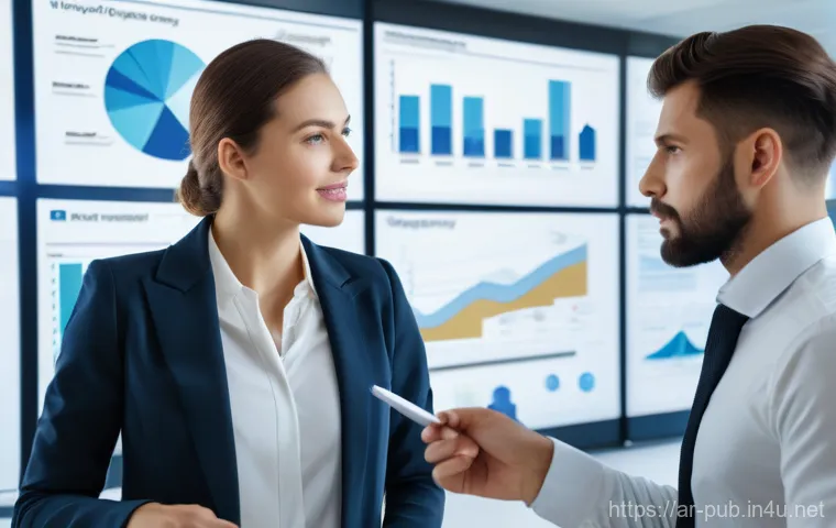 공공정책 전문가 필수 소프트 스킬 - **"A vibrant and diverse group of five adults, men and women, dressed in modest, contemporary busine...